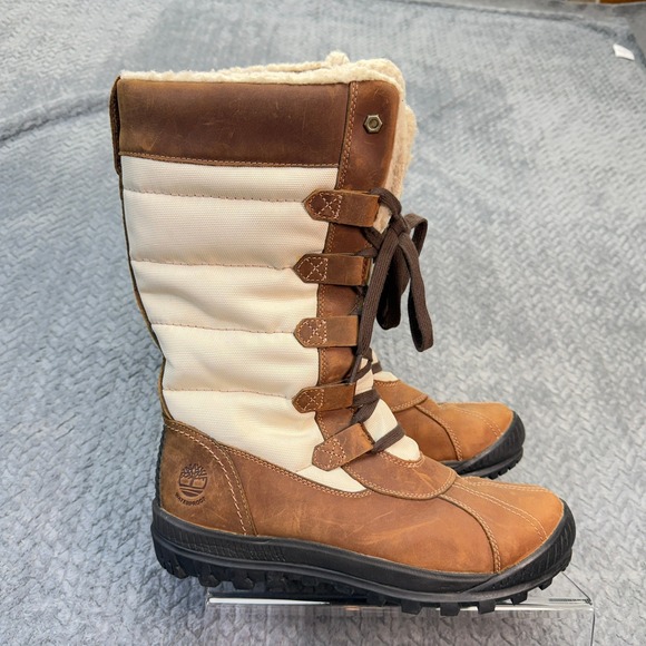 Timberland Shoes - Timberland Mount‎ Hope Waterproof Winter Boots Brown Leather Tan 6910B Womens 10